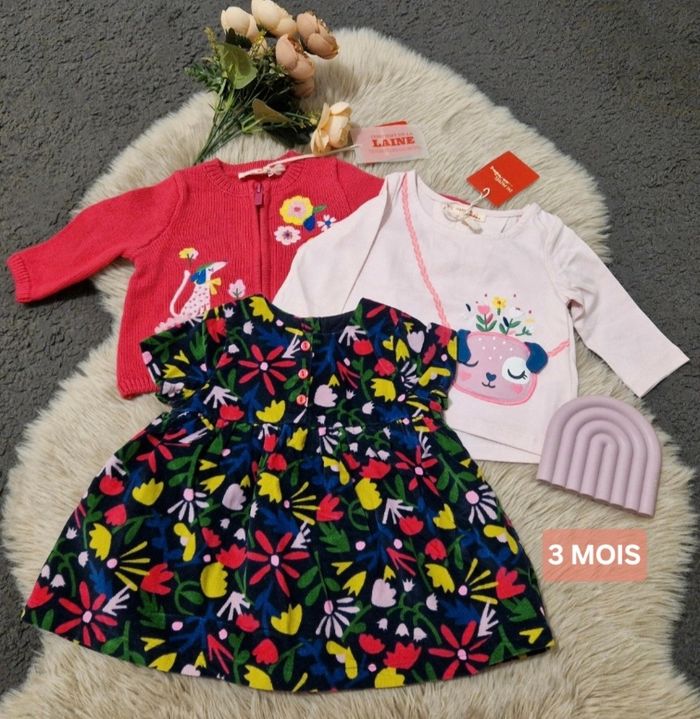 Ensemble 3 pièces 🐶🌸