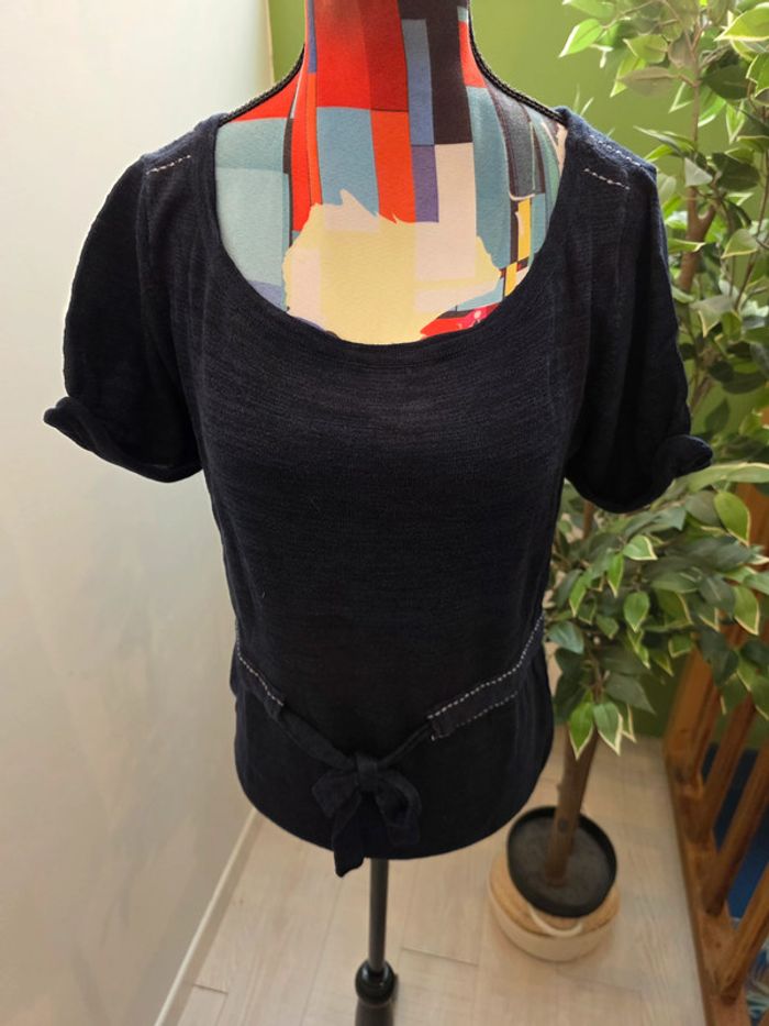 Blouse à manches courtes Mango | Bleu marine | Taille 36