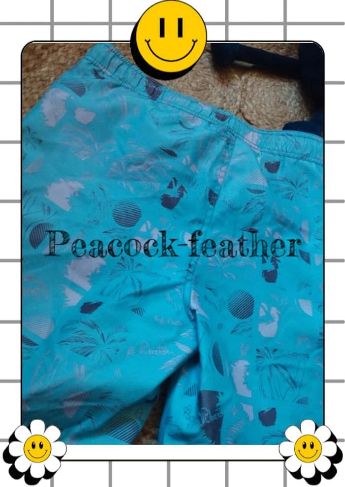 Short de plage turquoise homme S /16ans - photo numéro 6