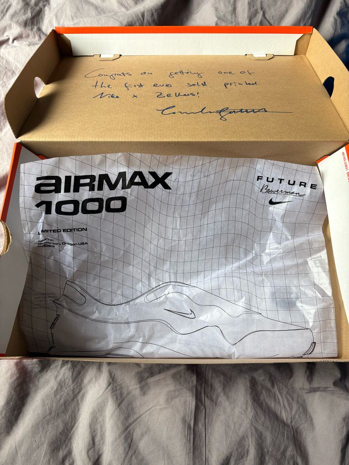 Nike Air Max 1000 Bleu + Boîte signée par le designer - photo numéro 8