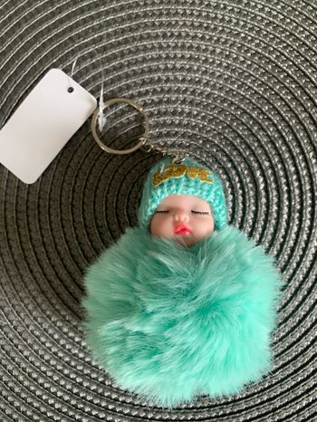 Porte clé bébé vert