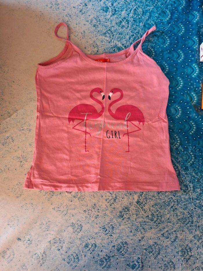 Débardeur 10 ans flamand rose