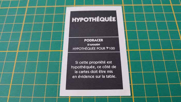 Propriété Podracer d'Anakin pièce détachée jeu de société Monopoly Star Wars épisode 1 #A81 - photo numéro 2