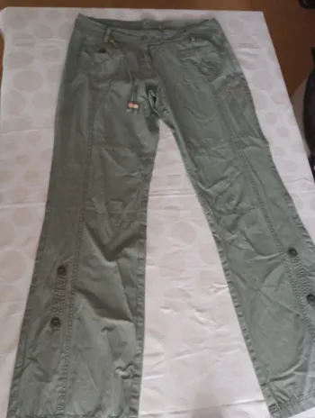 Pantalon a jambes larges femme Longboard taille 38/40 Style randonnée rétro vintage