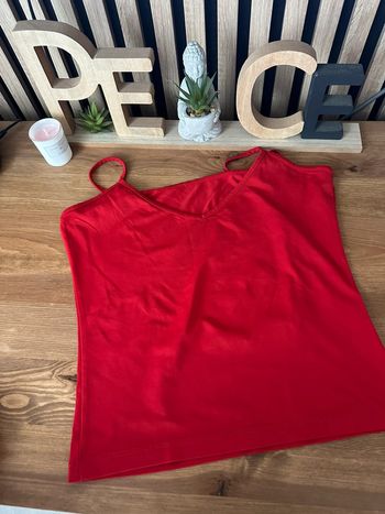 Débardeur rouge XS