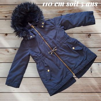 Parka chaude et stylée H&M 4-5 ans – 110 cm