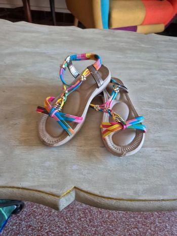 Sandale plate multicolor