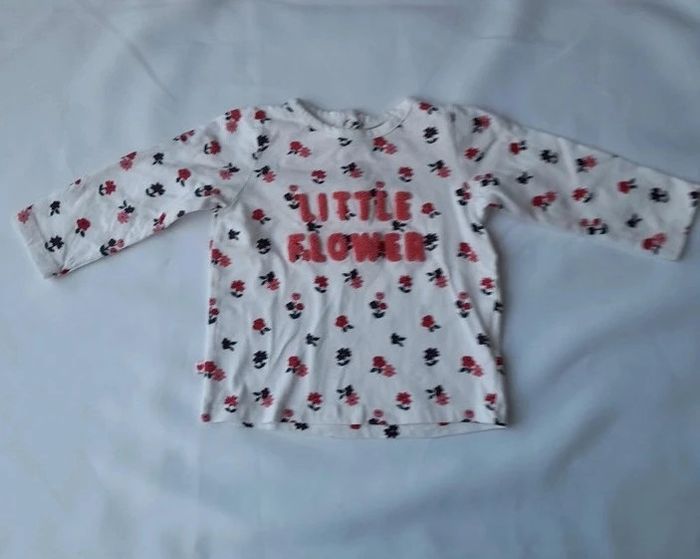 Lot de 2 tee shirt manches longues taille 12mois - photo numéro 4