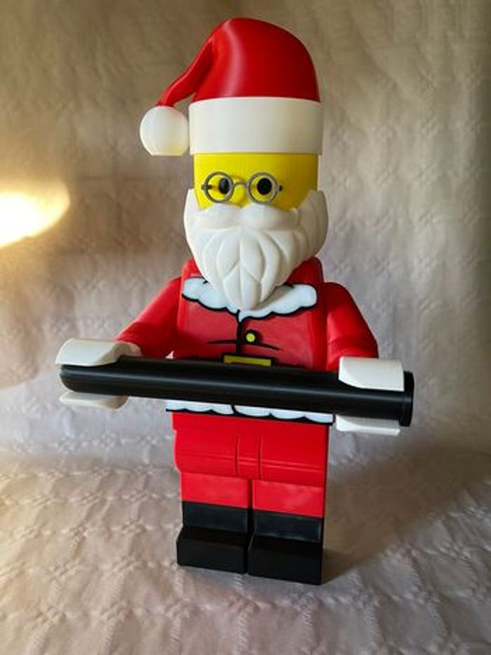 Porte-Papier Toilette Style Lego Père Noel – Déco Fun & Originale Salle de Bain - photo numéro 3