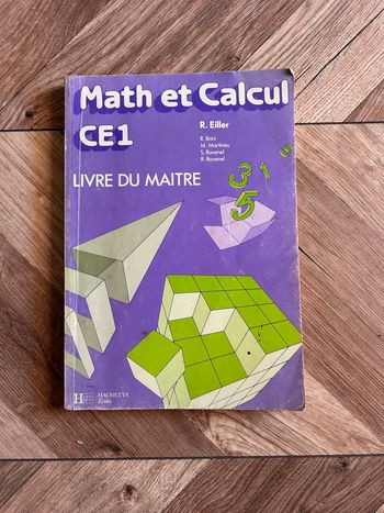 Livre du Maître - Math et Calcul CE1 - Hachette Écoles (Vintage 1989) 