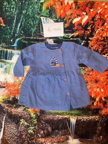 Robe Sucre d’Orge – 6 mois – Velours hiver/demi-saison