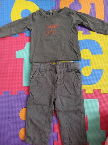 Ensemble lot sous pull pantalon mixte 6 mois