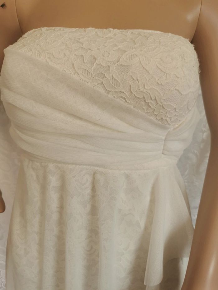 🌸Robe bustier écrue. Taille 36 🌸 - photo numéro 2