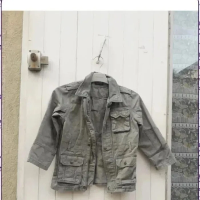 Veste kaki claire fille Taille 114 cm - Taille 5/6 - Active Wear