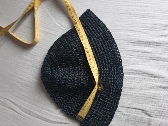 Chapeau noir raphia - photo numéro 4