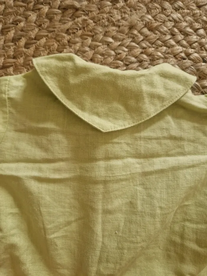 Ensemble d'été combi et chemise vert kiabi bebe fille 6 mois - photo numéro 3