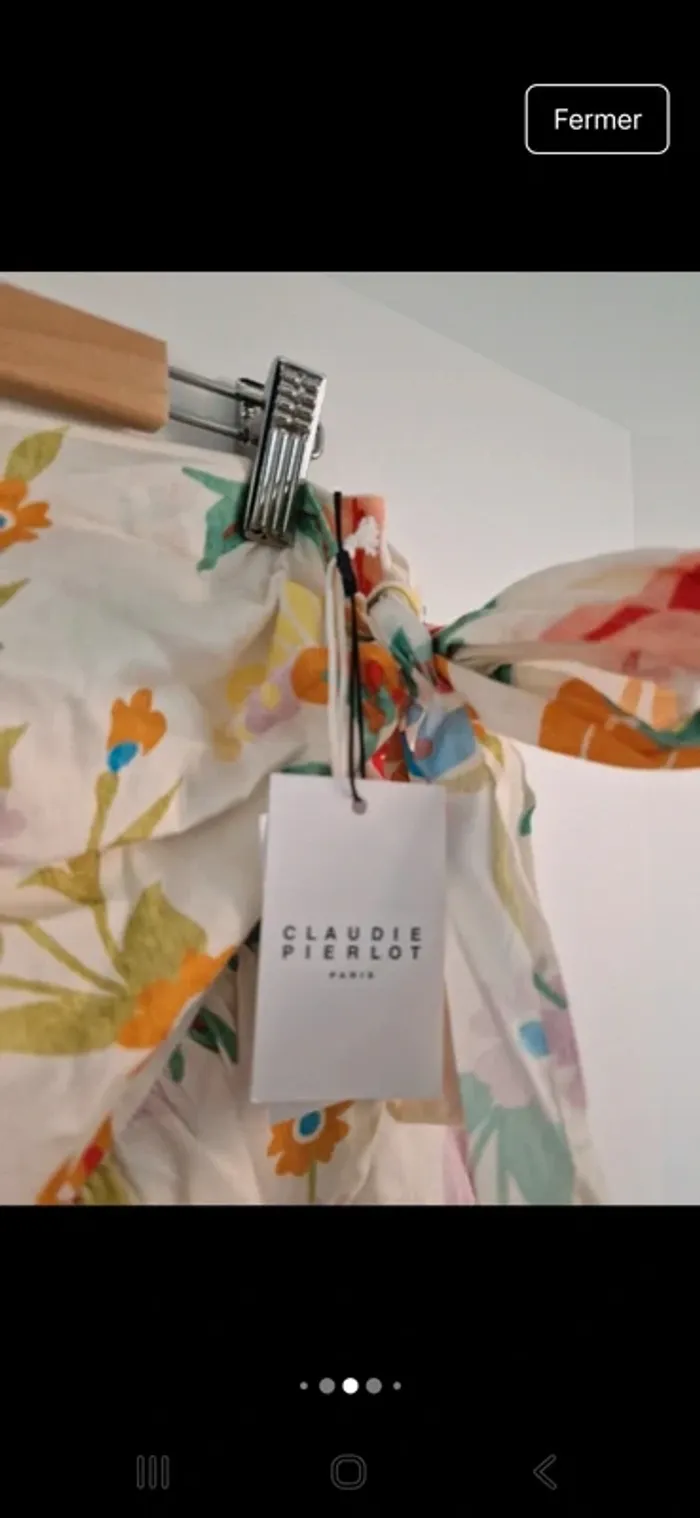 Jupe portefeuille Claudie Pierlot taille 40 neuve - photo numéro 4