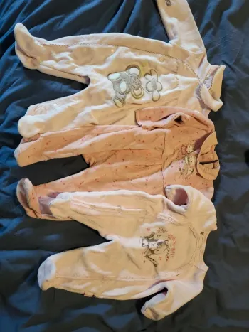 Lot de 3 pyjamas en velours