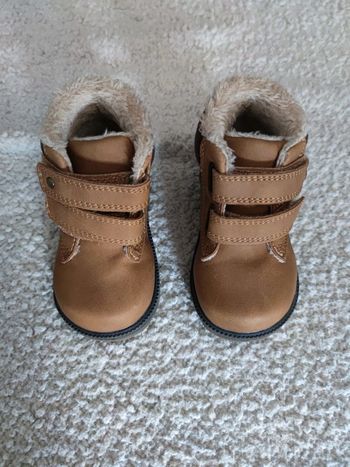 Bottines scratch marron fourrées T.20