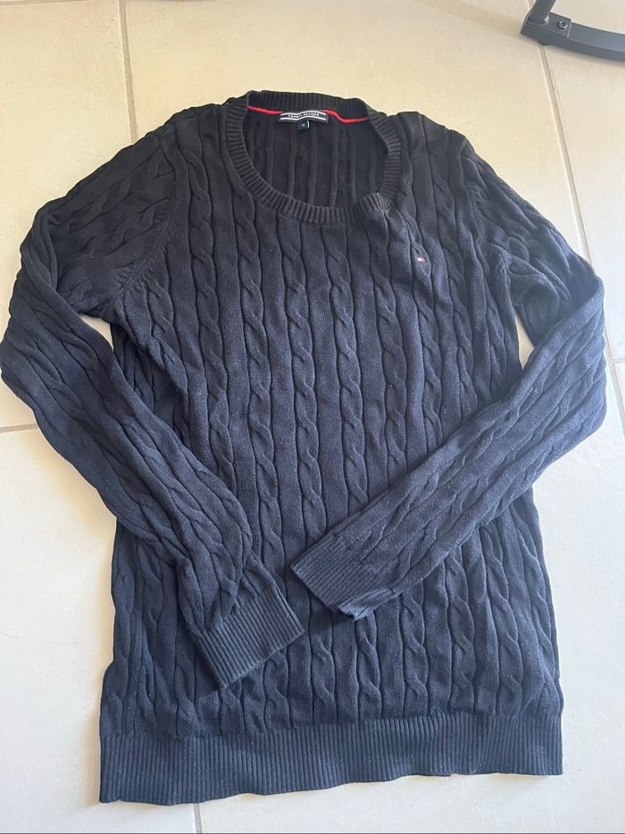 Pull noir Tommy Hilfiger