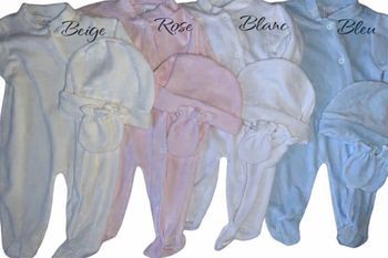 Ensemble 3 pièces velours 