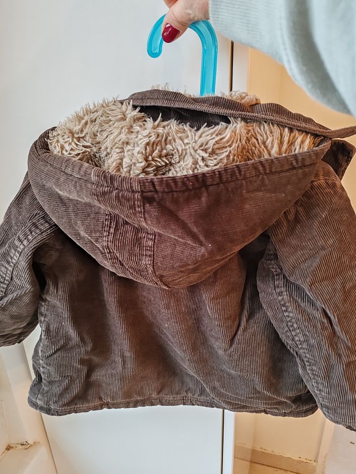 Manteau chaud marron - photo numéro 4