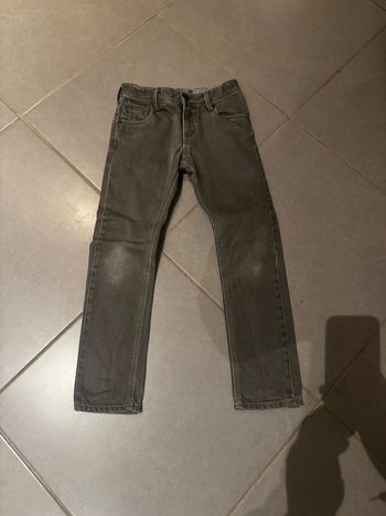 Jean / Pantalon avec poches avec rabats - Okaidi - Slim - Gris - 7 ans