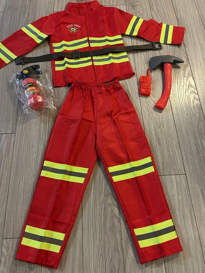 Déguisement de pompier 110 cm NEUF - photo numéro 2