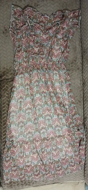 Robe longue été doublure camaïeu