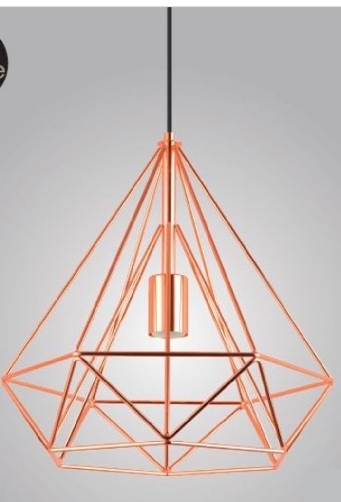 Suspension métal cuivré - photo numéro 4