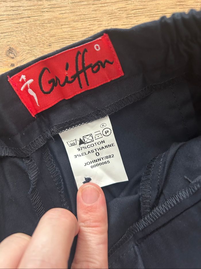 Pantalon 3/4 jambes larges en coton - Griffon - T34 - Parfait état - photo numéro 4