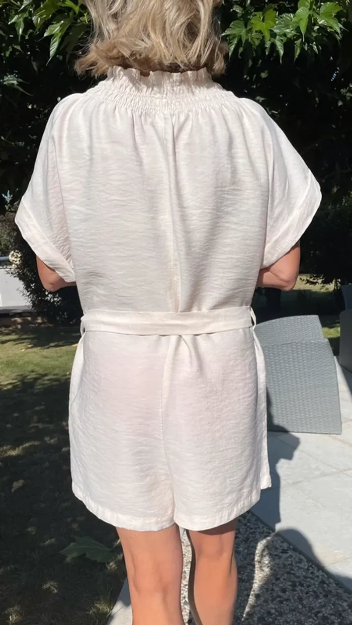 Combi-short Zara beige blanc cassé - photo numéro 4