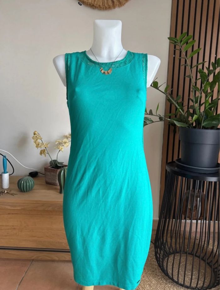 Robe verte Lpb dos ouvert