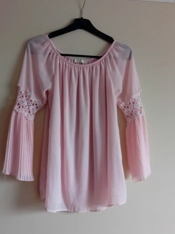 Haut Fluide Rose Taille S