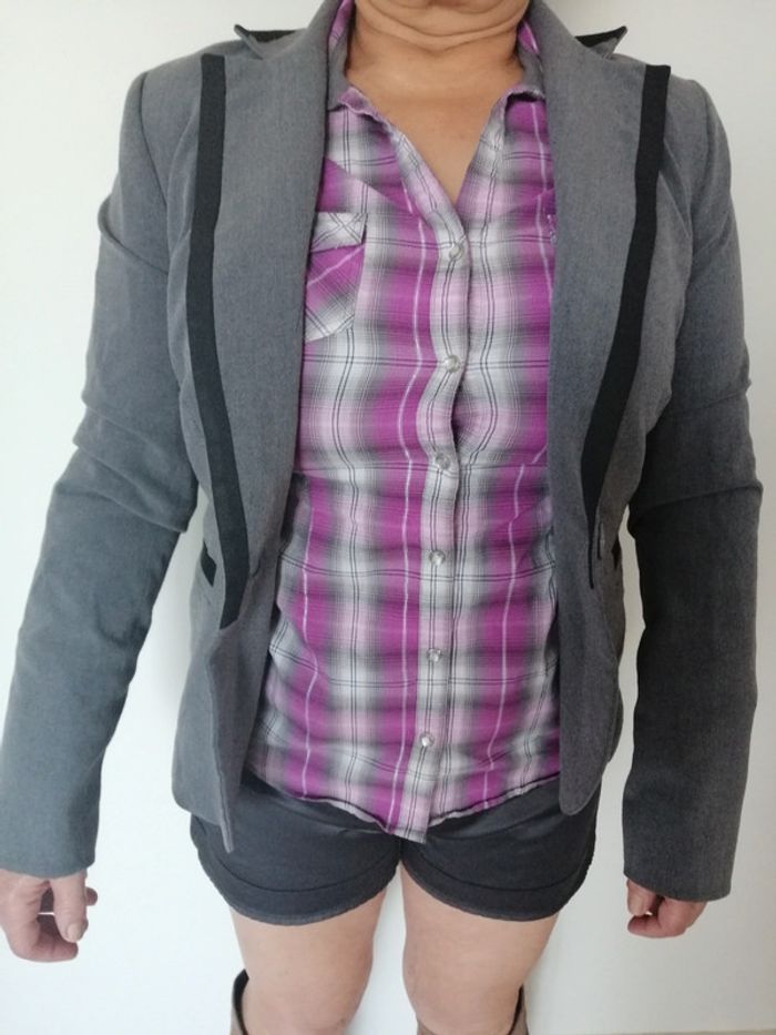 Veste noire et grise foncée - photo numéro 3