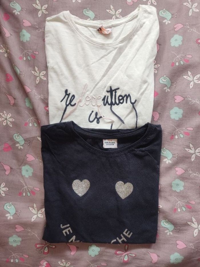 Lot 2 tee shirts manches courtes