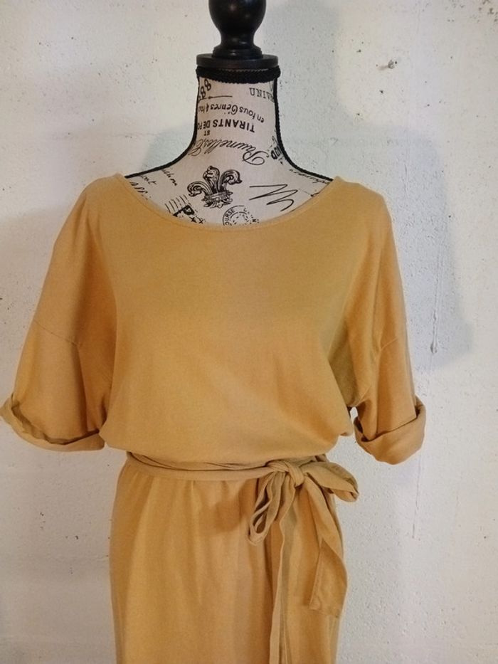 🌼 Robe ZARA Trafaluc – Moutarde – Taille M – État satisfaisant - photo numéro 2