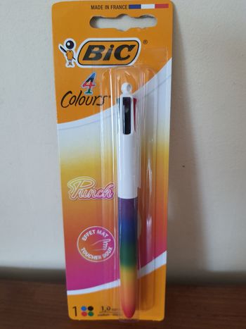 Stylo Bic Punch 4 couleurs 