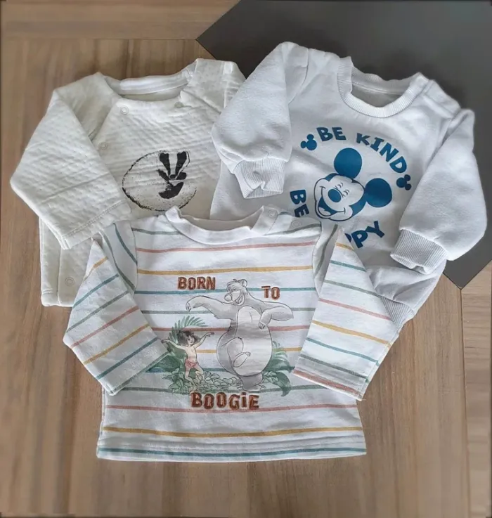 Lot de 3 pulls 3 mois et 3-6 mois