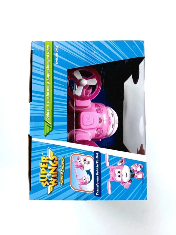 Figurine Super Wings Deluxe Transforming Supercharged Dizzy avec lumière et son 22x21cm - photo numéro 6