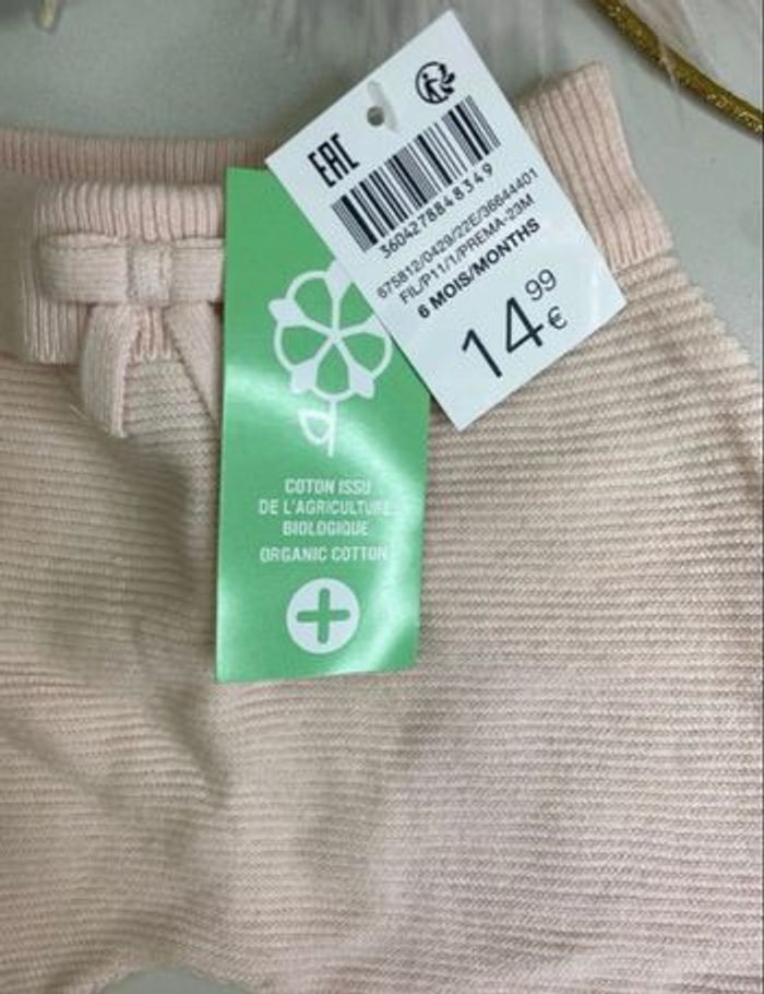 Pantalon bébé fille - neuf - Obaïbi - Taille 6 mois - photo numéro 3