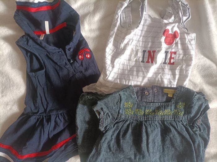Lot de 3 robes – 12 mois – Disney & douceur