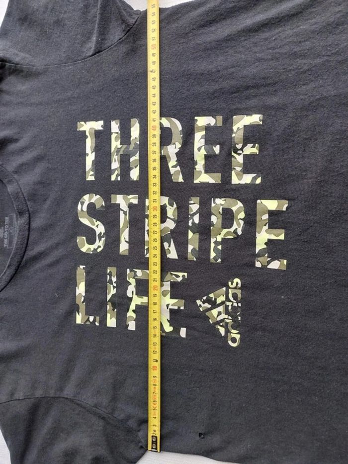 Tee-shirts Adidas Three Stripe Life Taille L - photo numéro 8