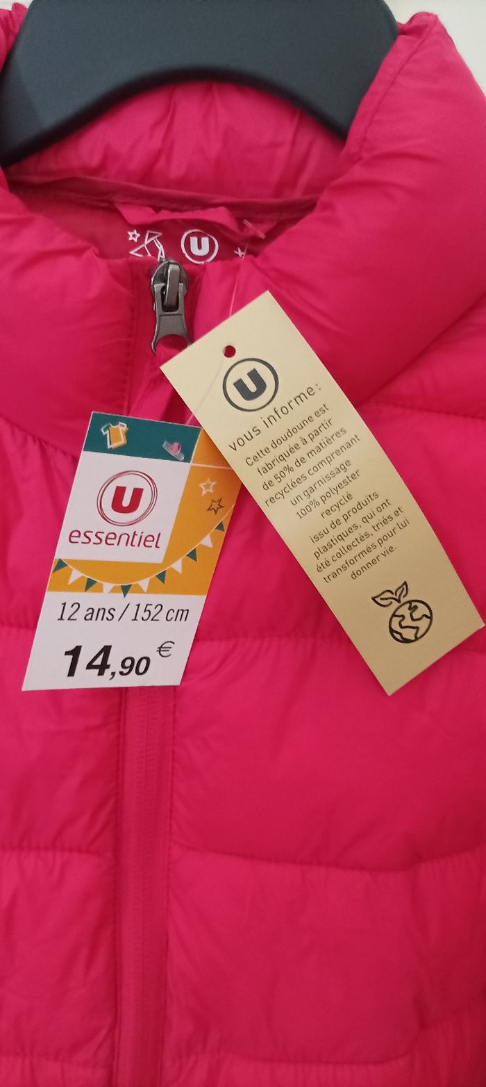 Veste doudoune fille - 12 ans - NEUvE - photo numéro 3