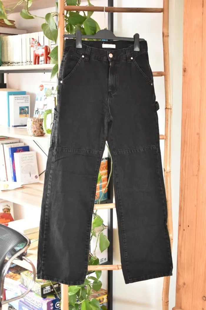 Pantalon noir Mango, taille 34. - photo numéro 2