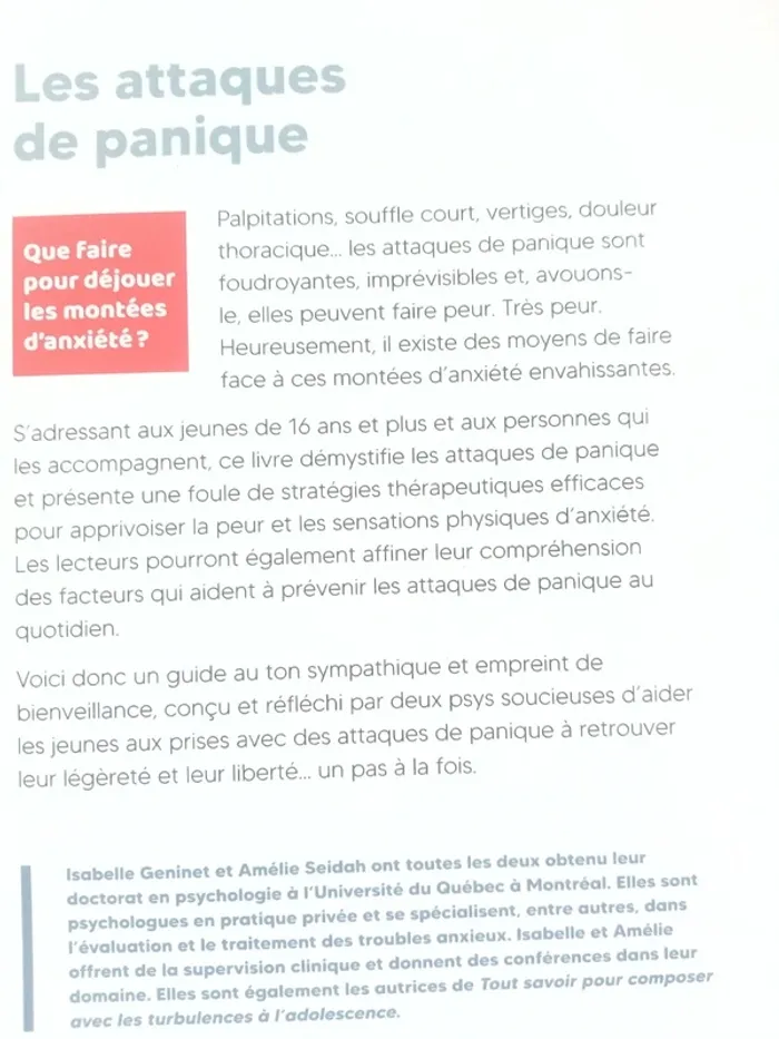 Les attaques de panique - photo numéro 6