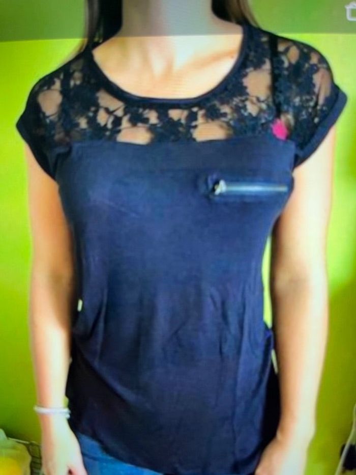 Tee shirt bleu marine Pimkie Taille M