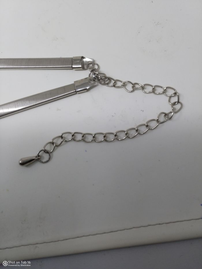 Ceinture argentée élégante flexible extensible - photo numéro 3