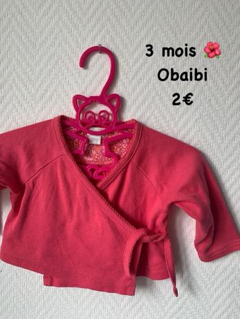 Gilet 🌺 3 mois 🌺 Obaibi