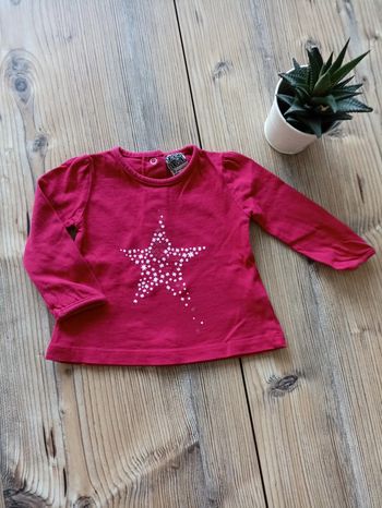T-shirt manches longues fille 3 mois
